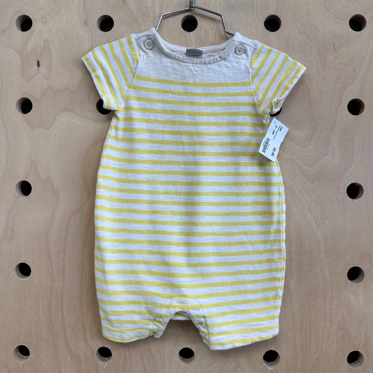 Yellow Striped Romper
