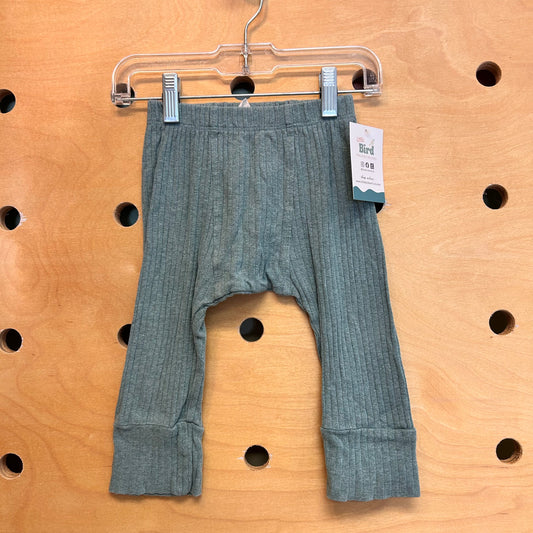 Organic Blue Ribbed Soft Pants