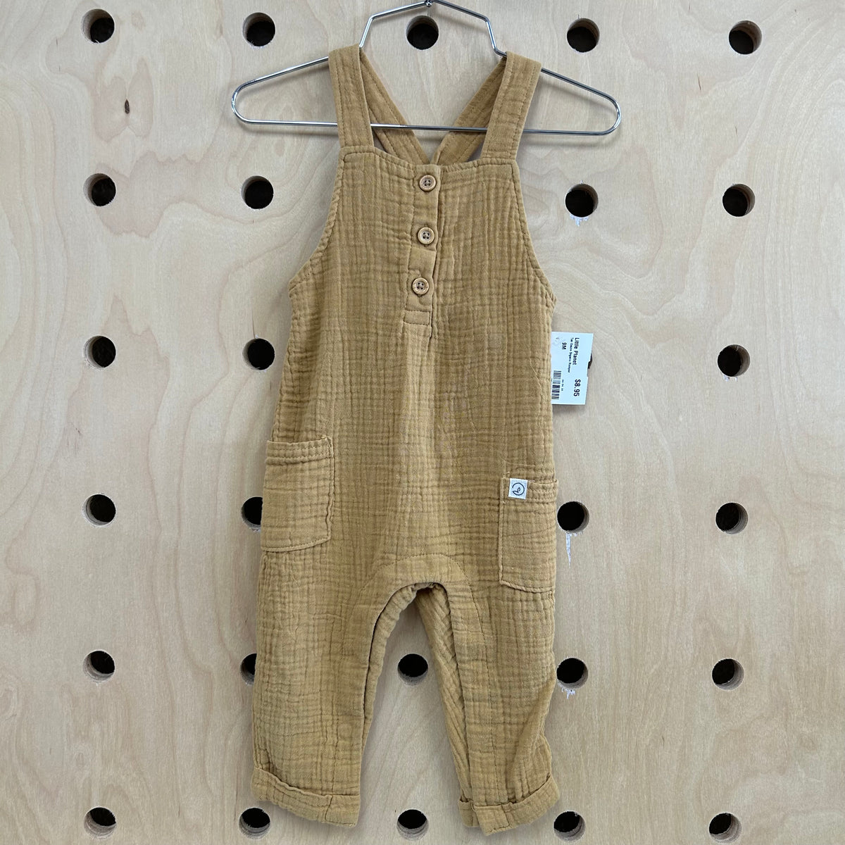Tan Gauze Organic Romper