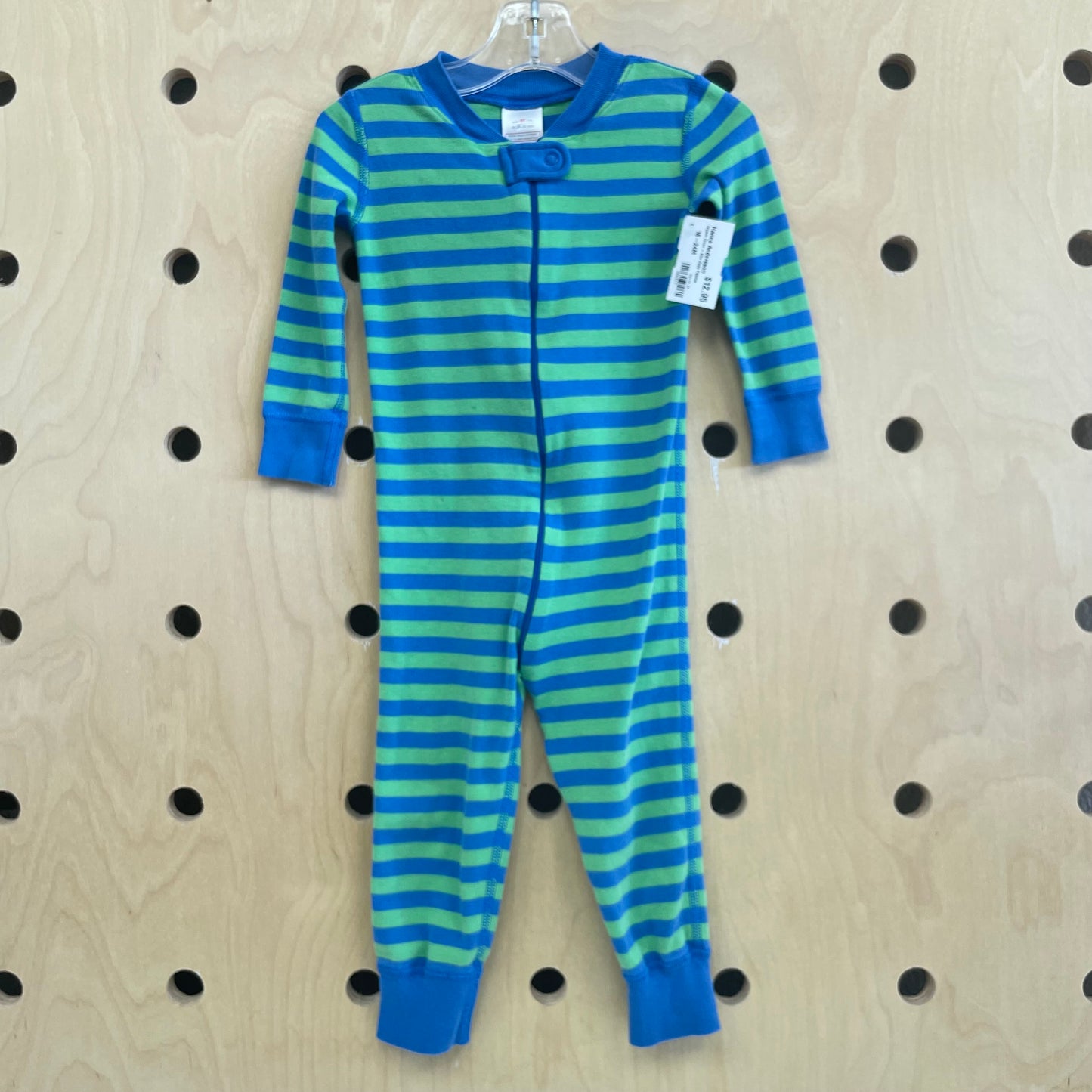 Organic Green + Blue Zippy Pajamas