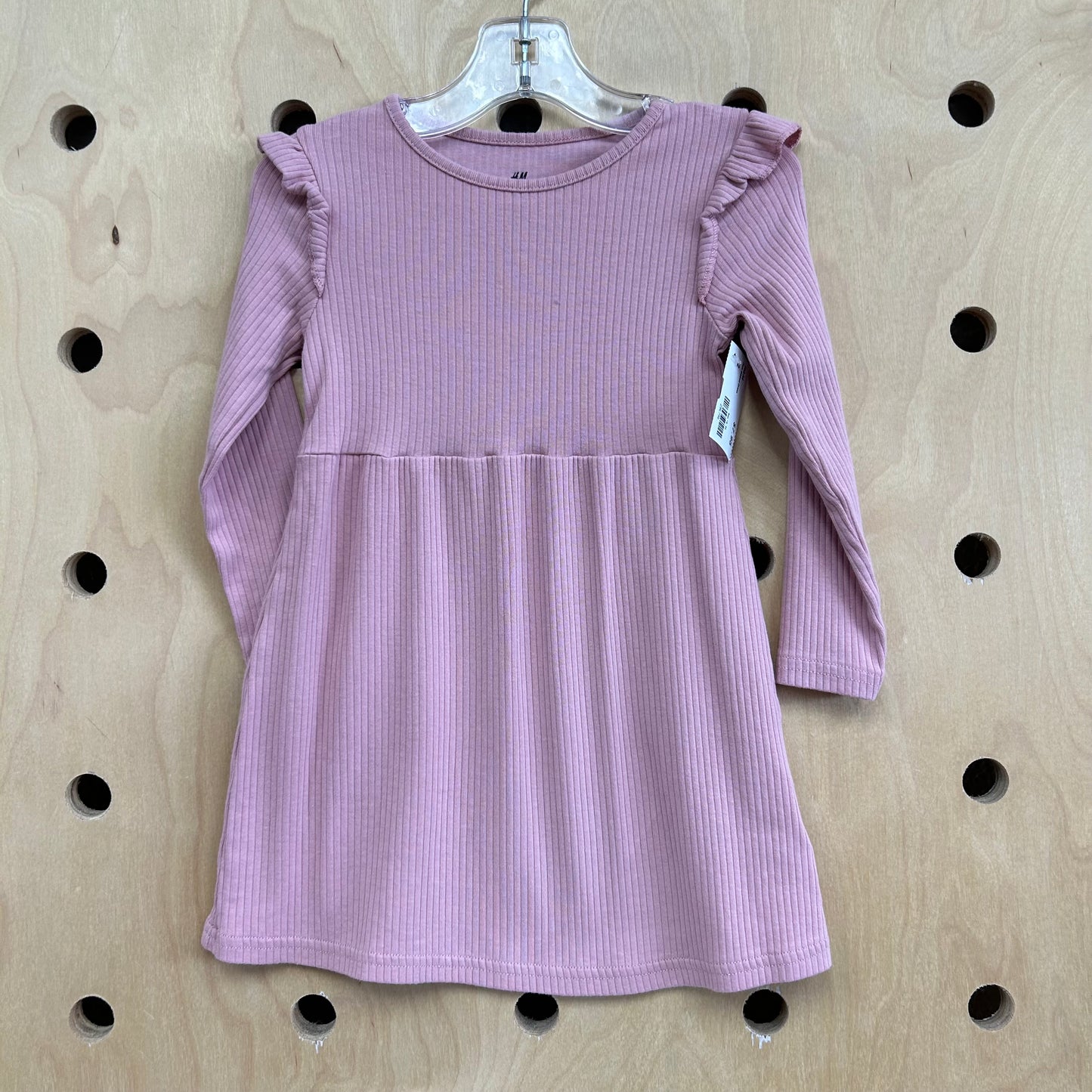 Pink Ribbed Dress