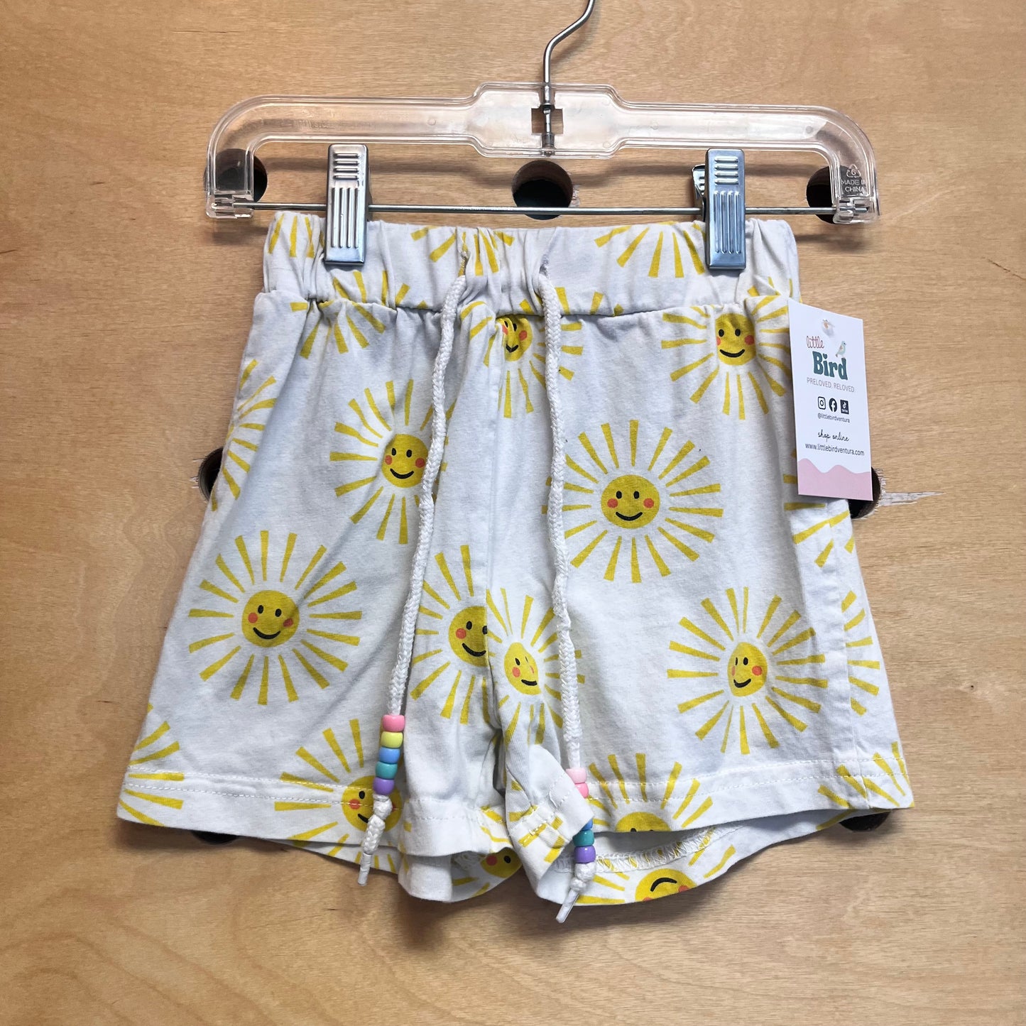White/Yellow Suns Shorts