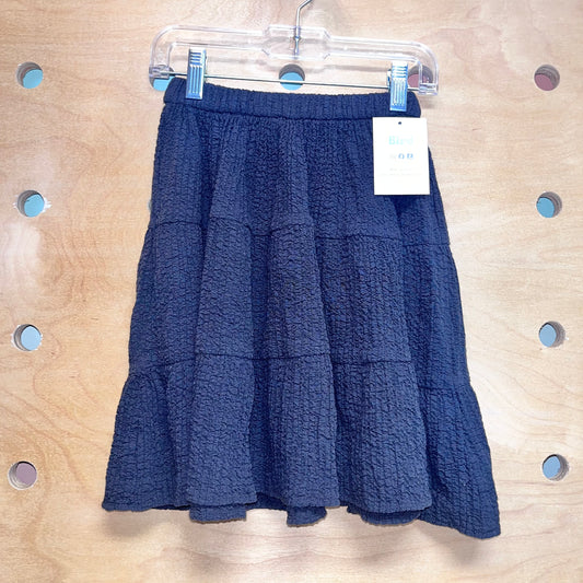 Grey Gauze Pull On Skirt