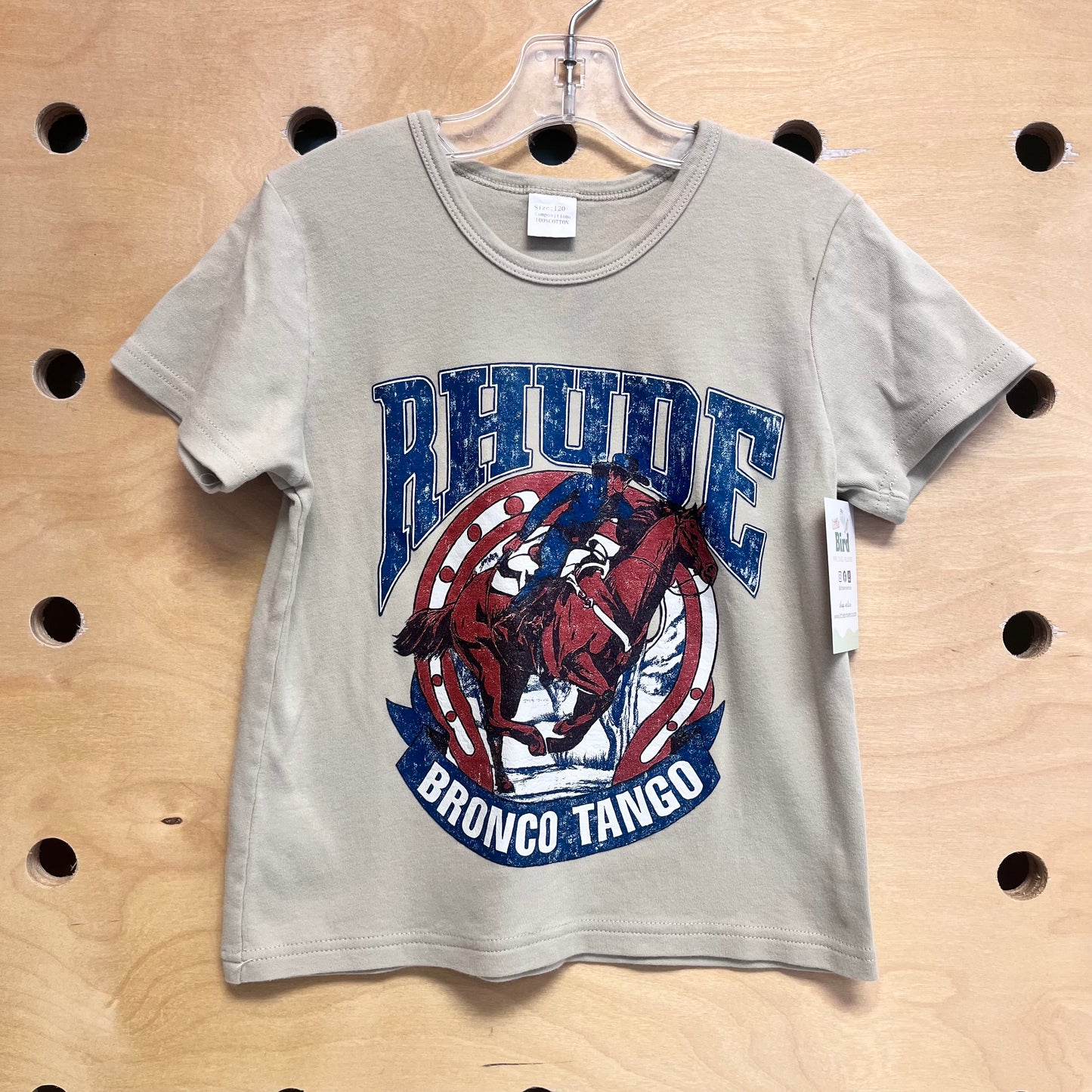 Greige 'Bronco Tango' Tee