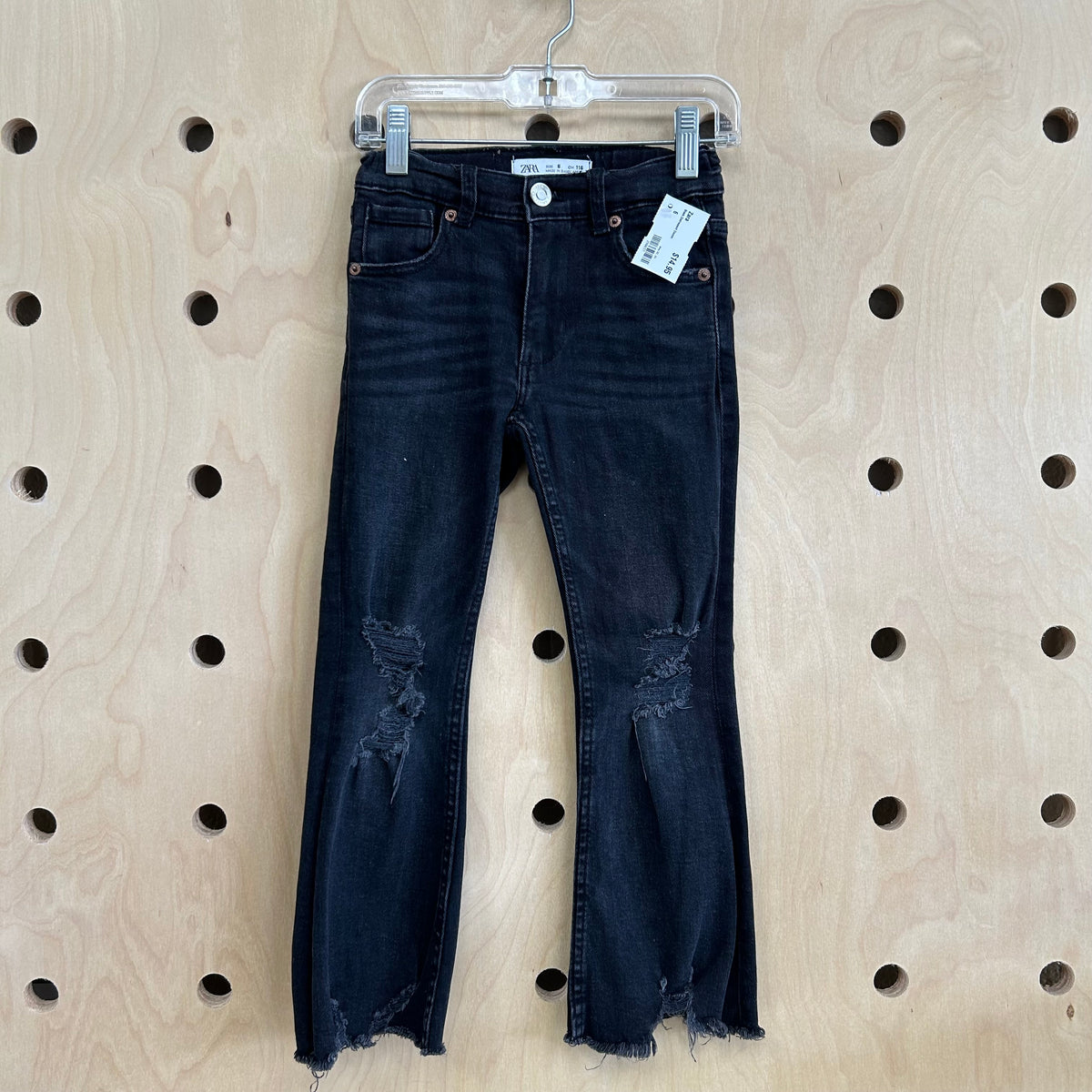 Black Distressed Denim