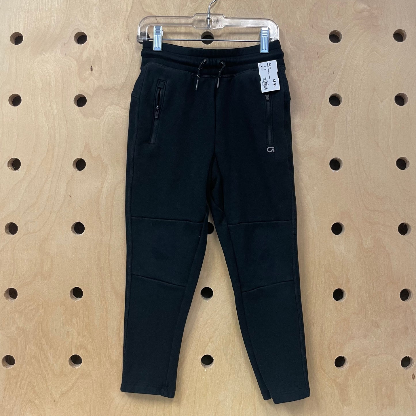 Black Drawstring Fleece Pants