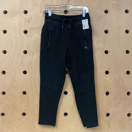 Black Drawstring Fleece Pants