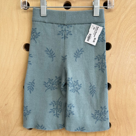 Teal Knit Branches Pants