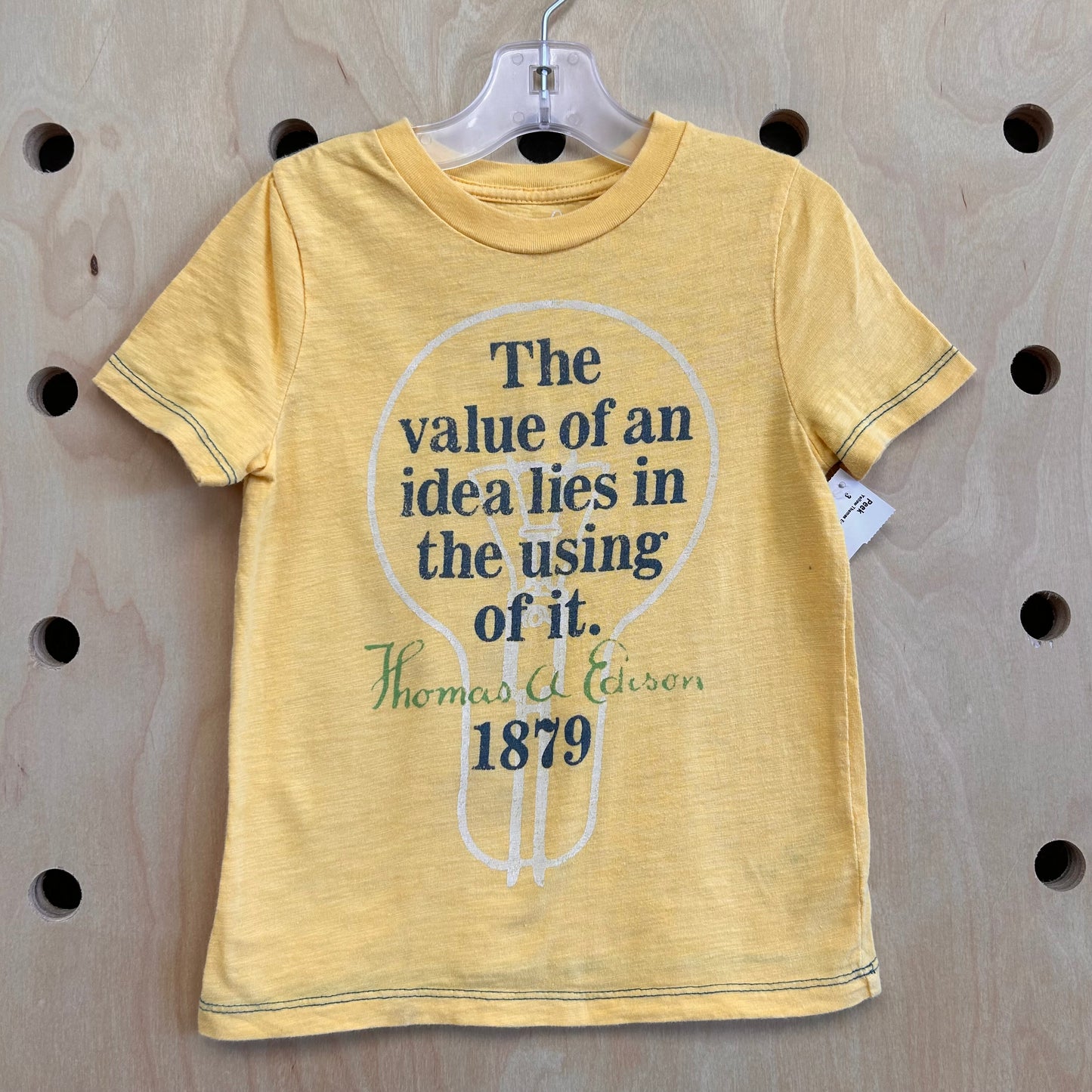 Yellow Thomas Edison Tee