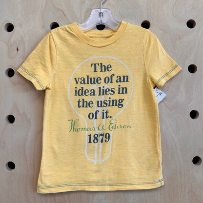 Yellow Thomas Edison Tee