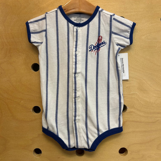 Baseball Print Dodgers Romper