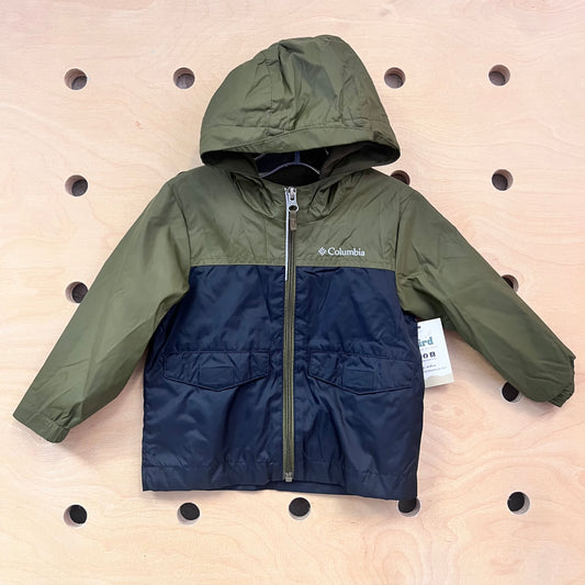 Black & Green Windbreaker