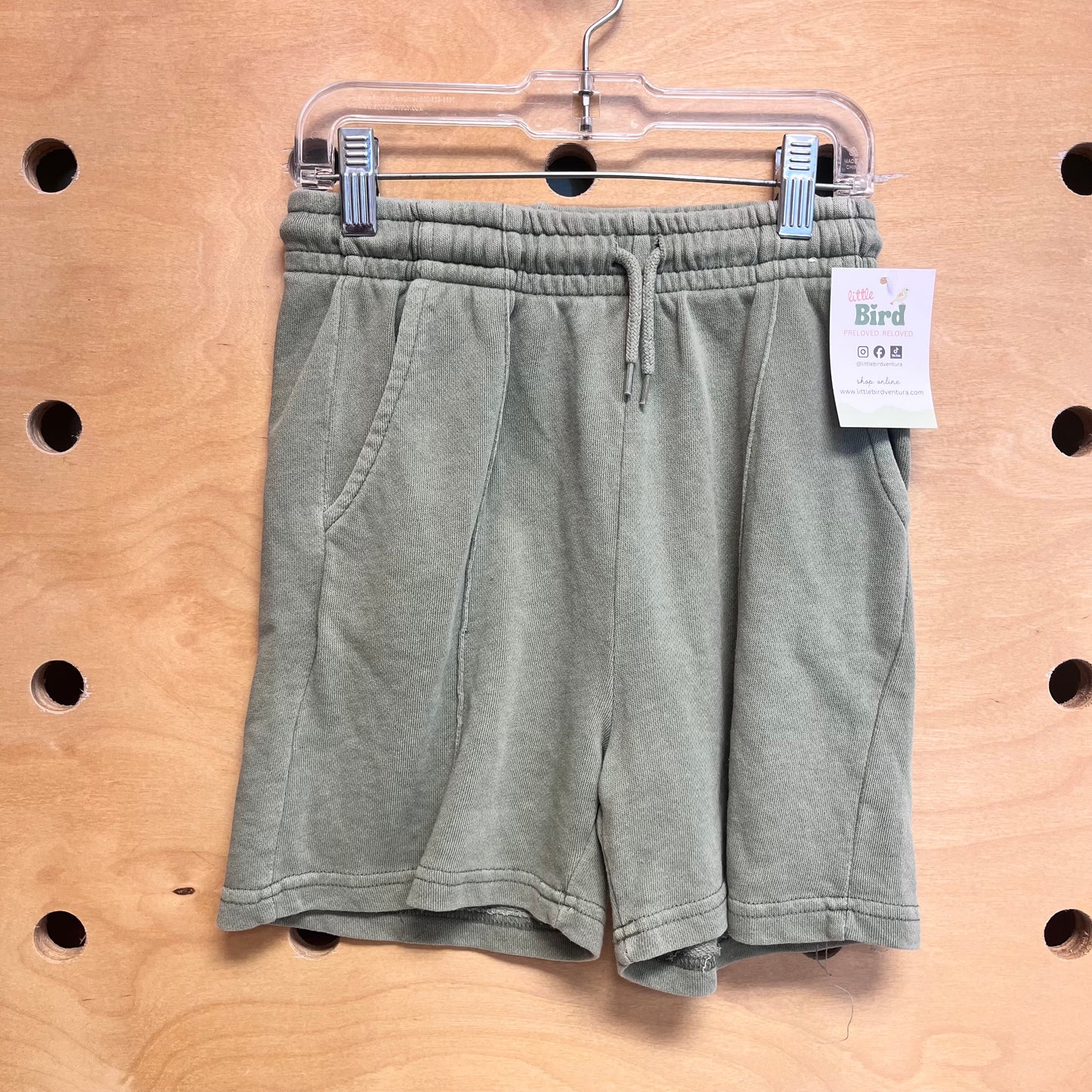 Green Drawstring Shorts