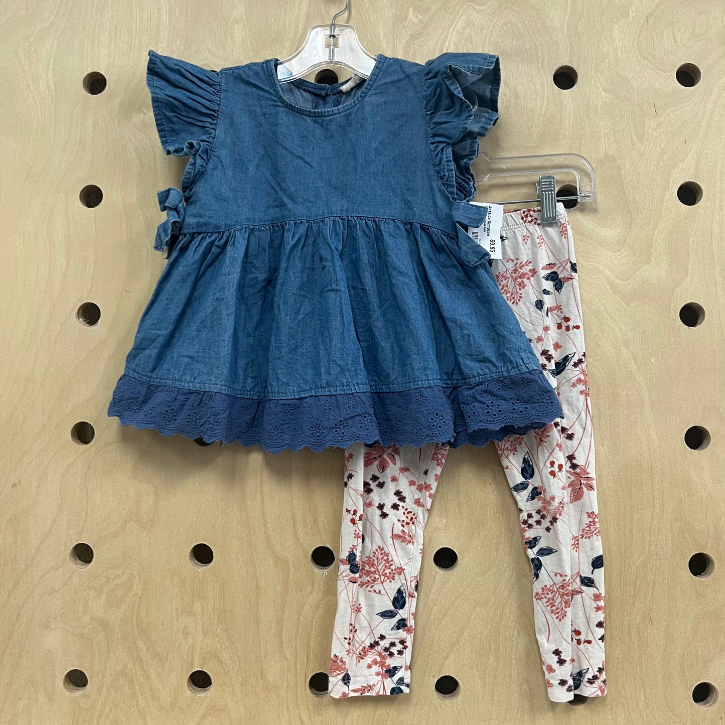 Chambray + Floral Outfit