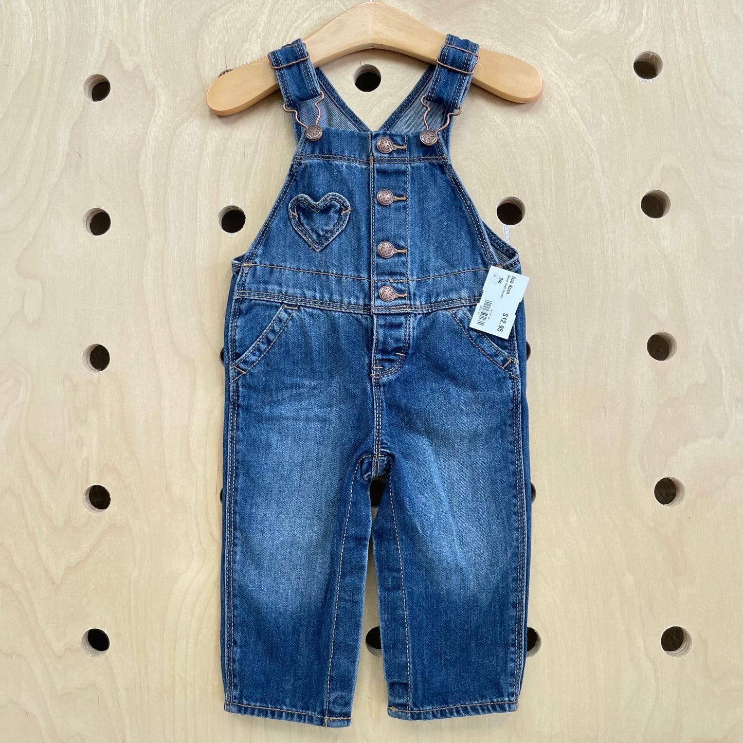 Denim Heart Overalls