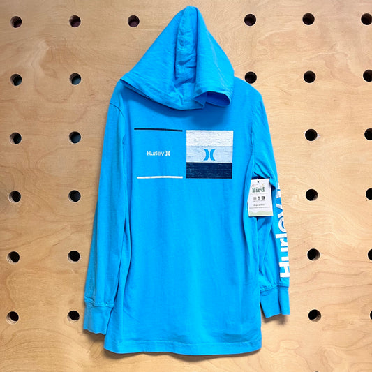 Blue Logo Hooded LS