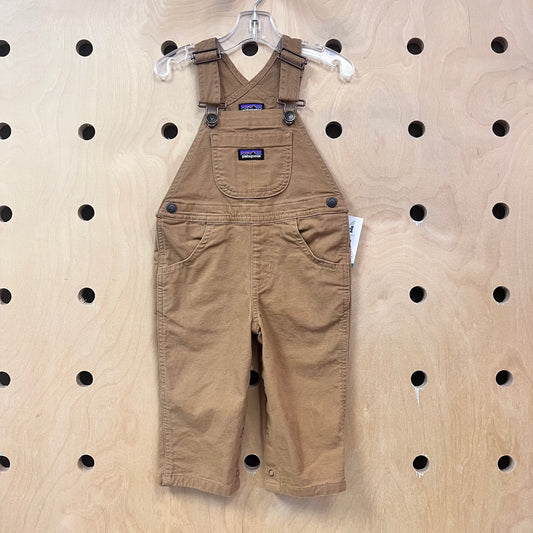 Brown Denim Overalls