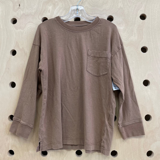 Brown Pocket Long Sleeve