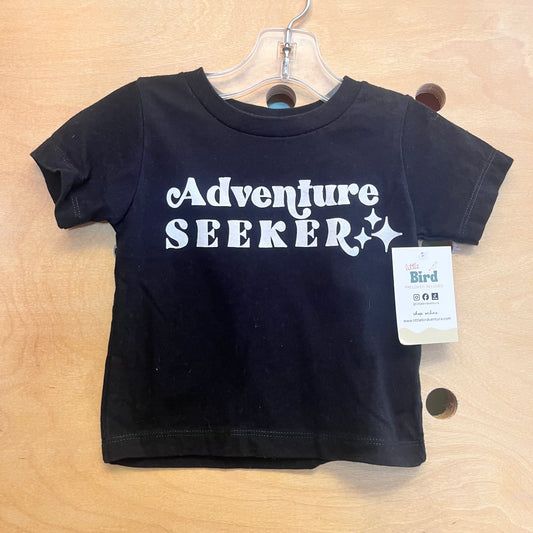 Black 'Adventure Seeker' Tee