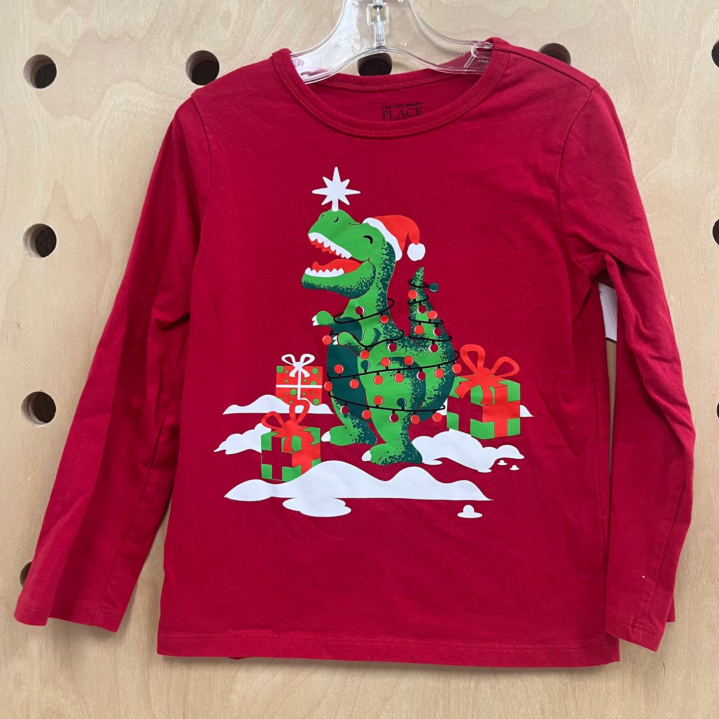 Red T-Rex Santa Tee