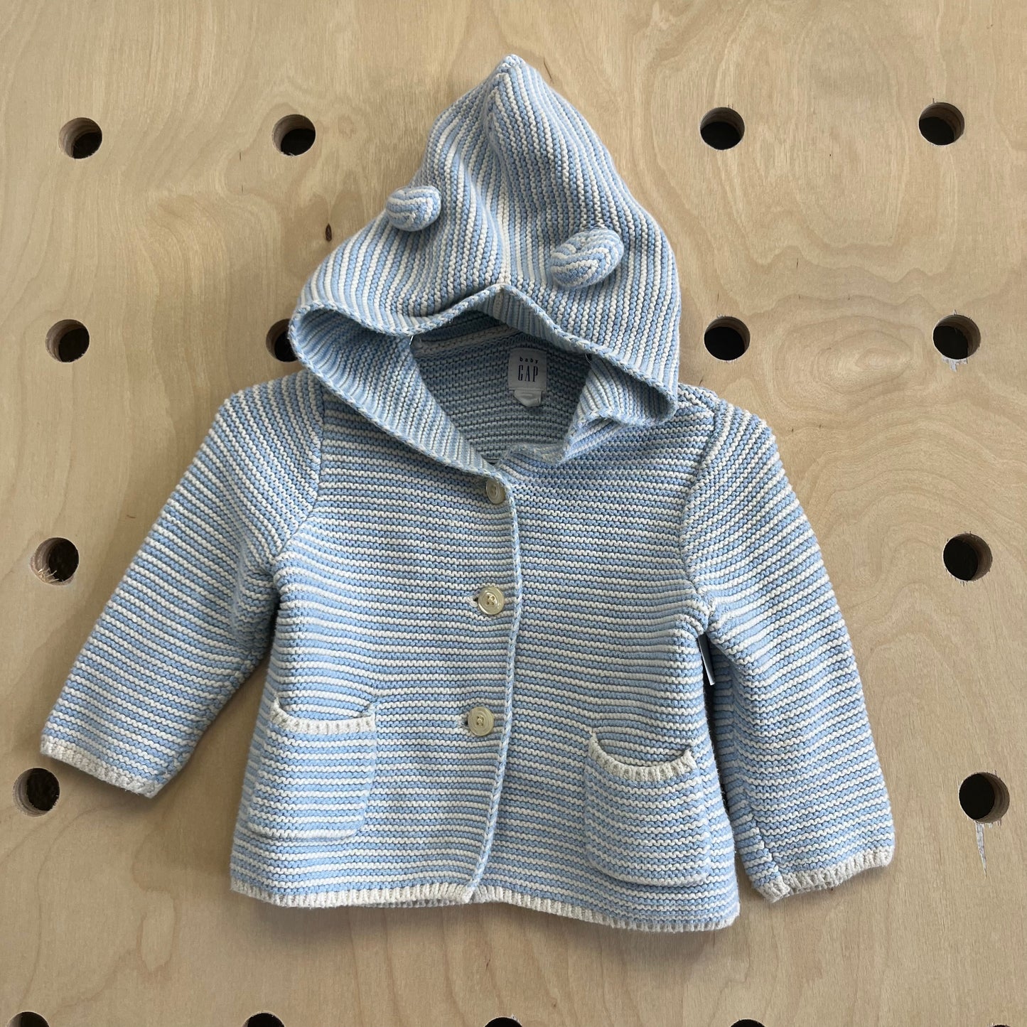 Blue & White Knit Sweater