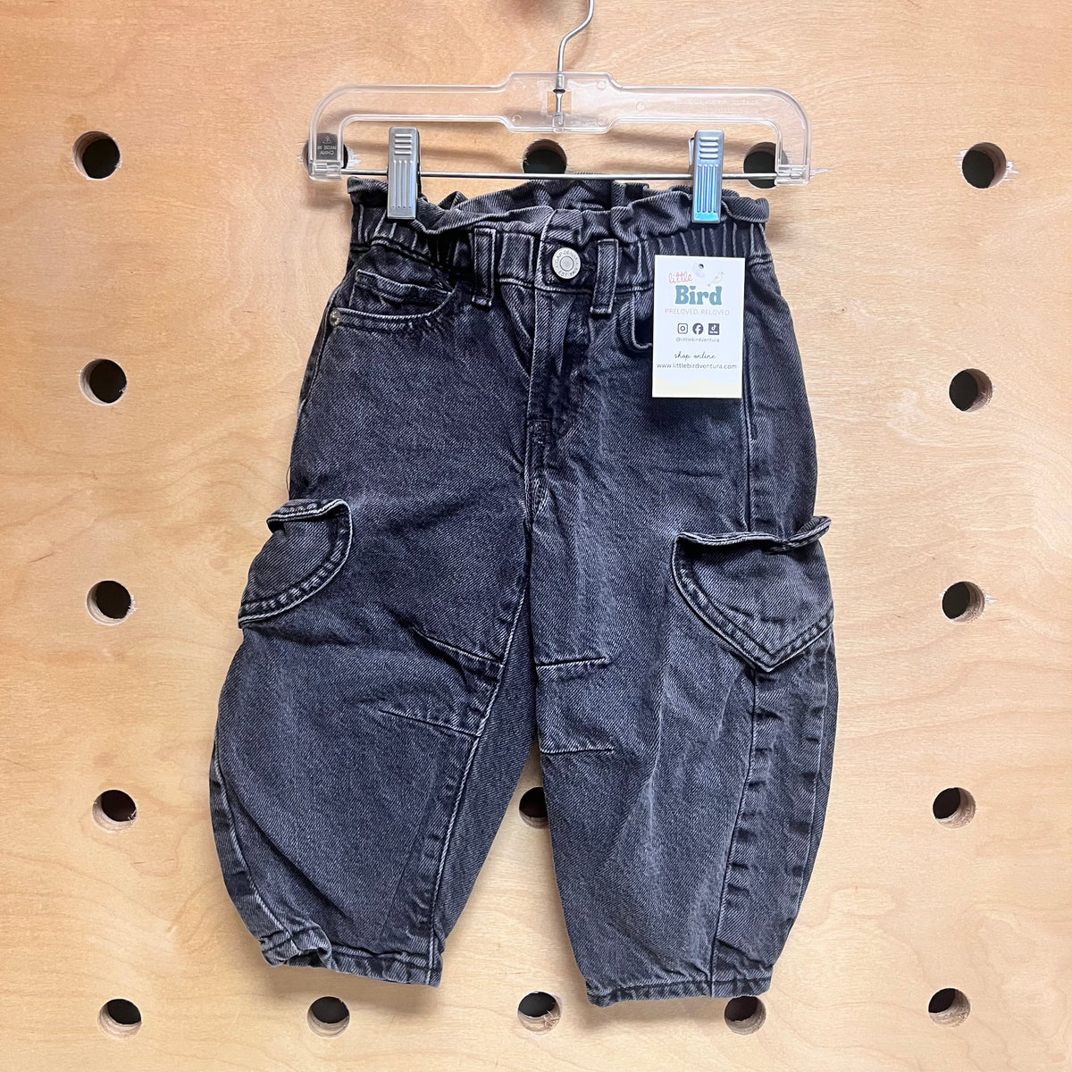 Black Heart Pocket Denim