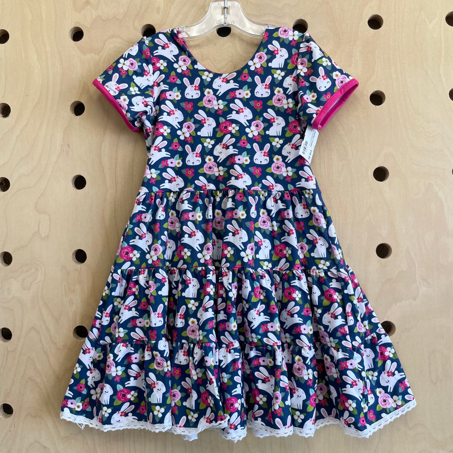 Blue Cross Back Bunny Dress