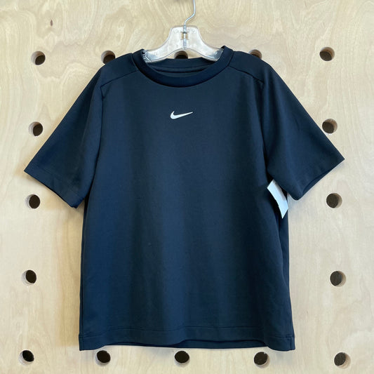 Black + White Swoosh Dri Fit Tee