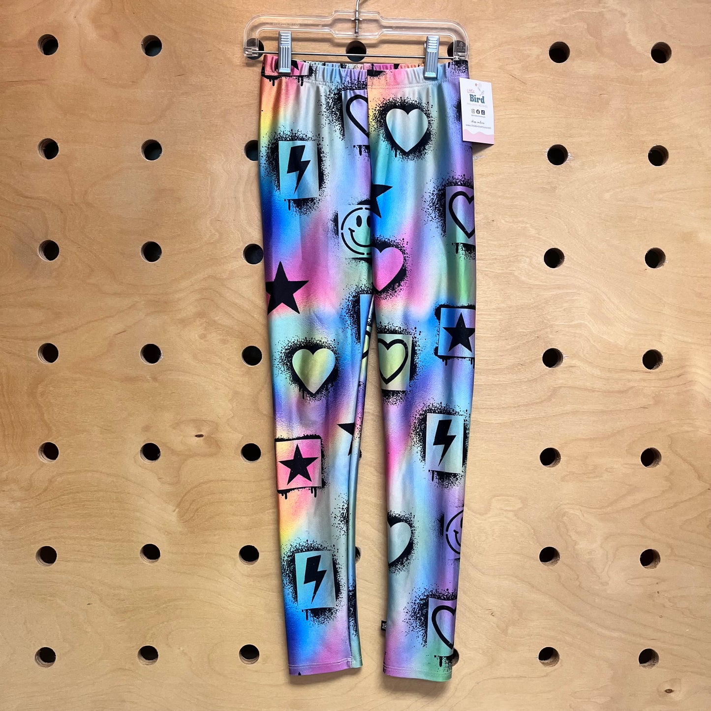Colorful Hearts/Smileys Leggings