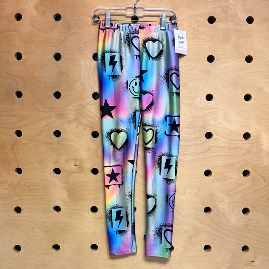 Colorful Hearts/Smileys Leggings