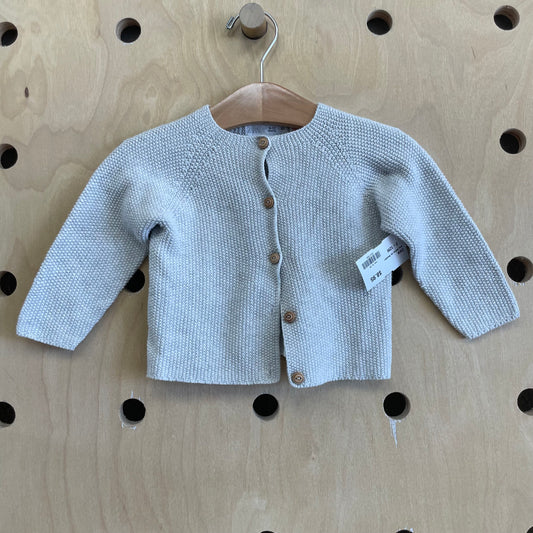 Grey Knobby Knit Cardigan