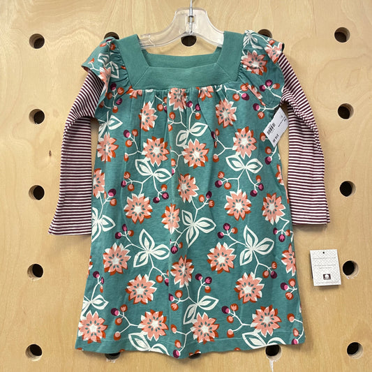 Teal Floral Dress NEW!