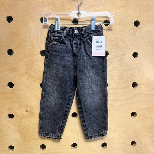 Black Straight Denim