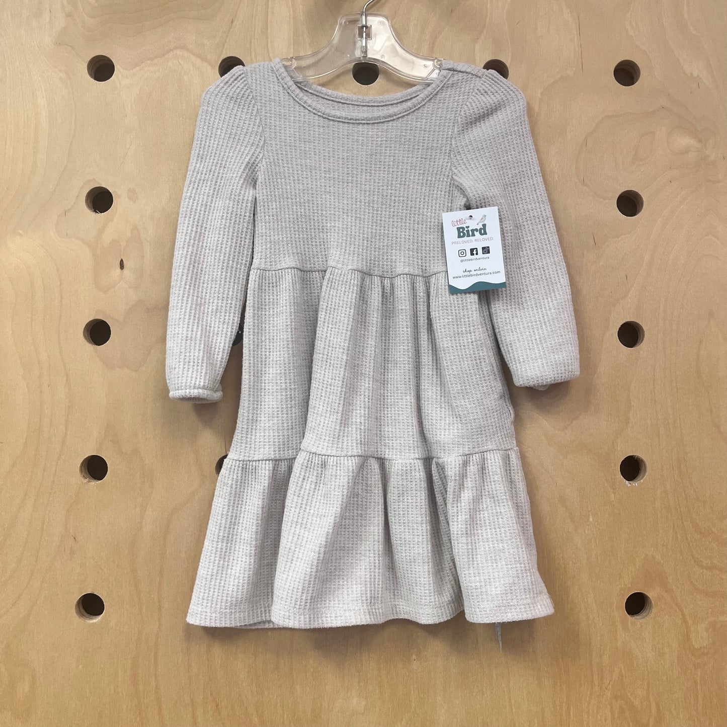 Beige Waffle Dress