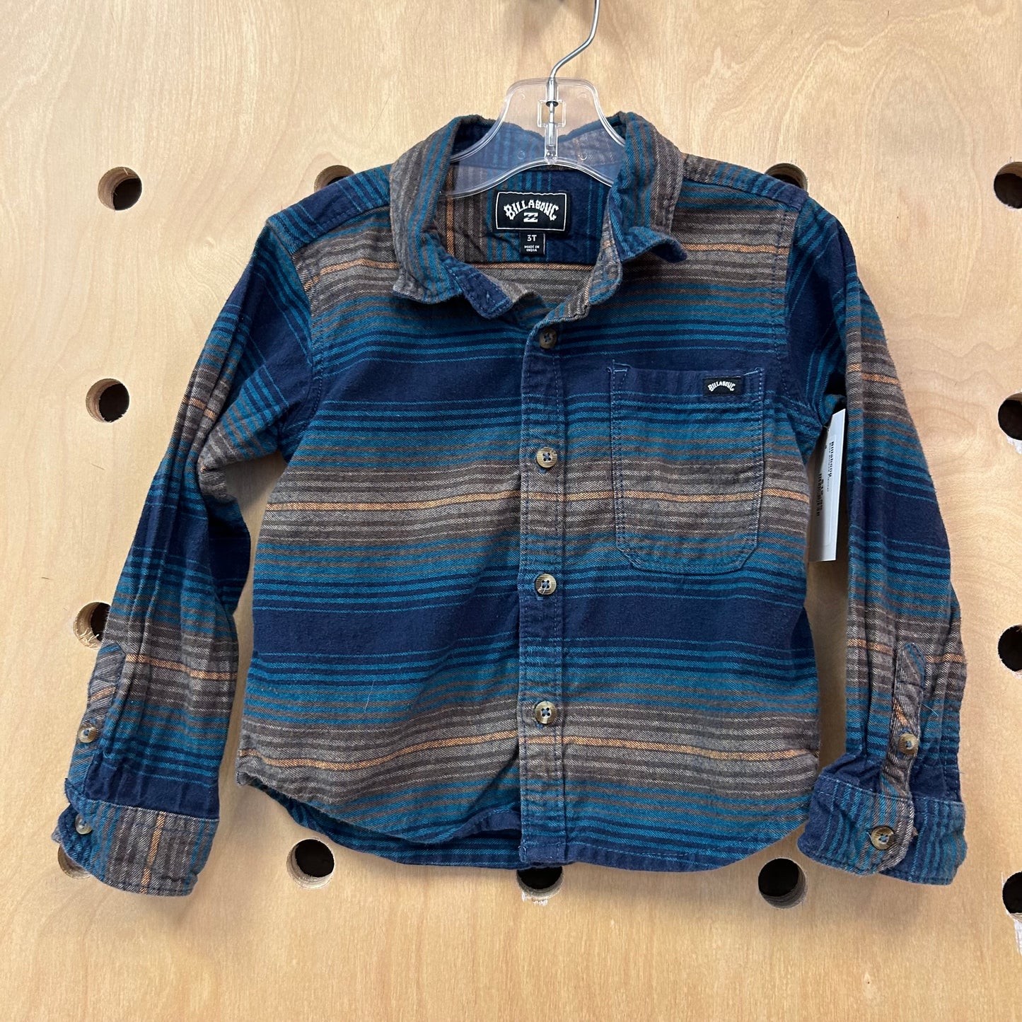 Blue Striped Flannel