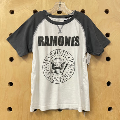 Grey & White Ramones Raglan Tee