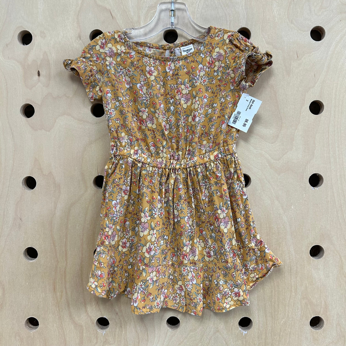 Mustard Floral Dress