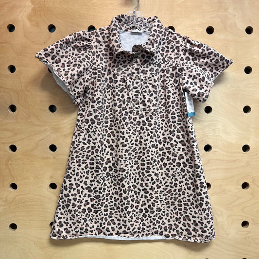 Leopard Cotton Canvas Dress