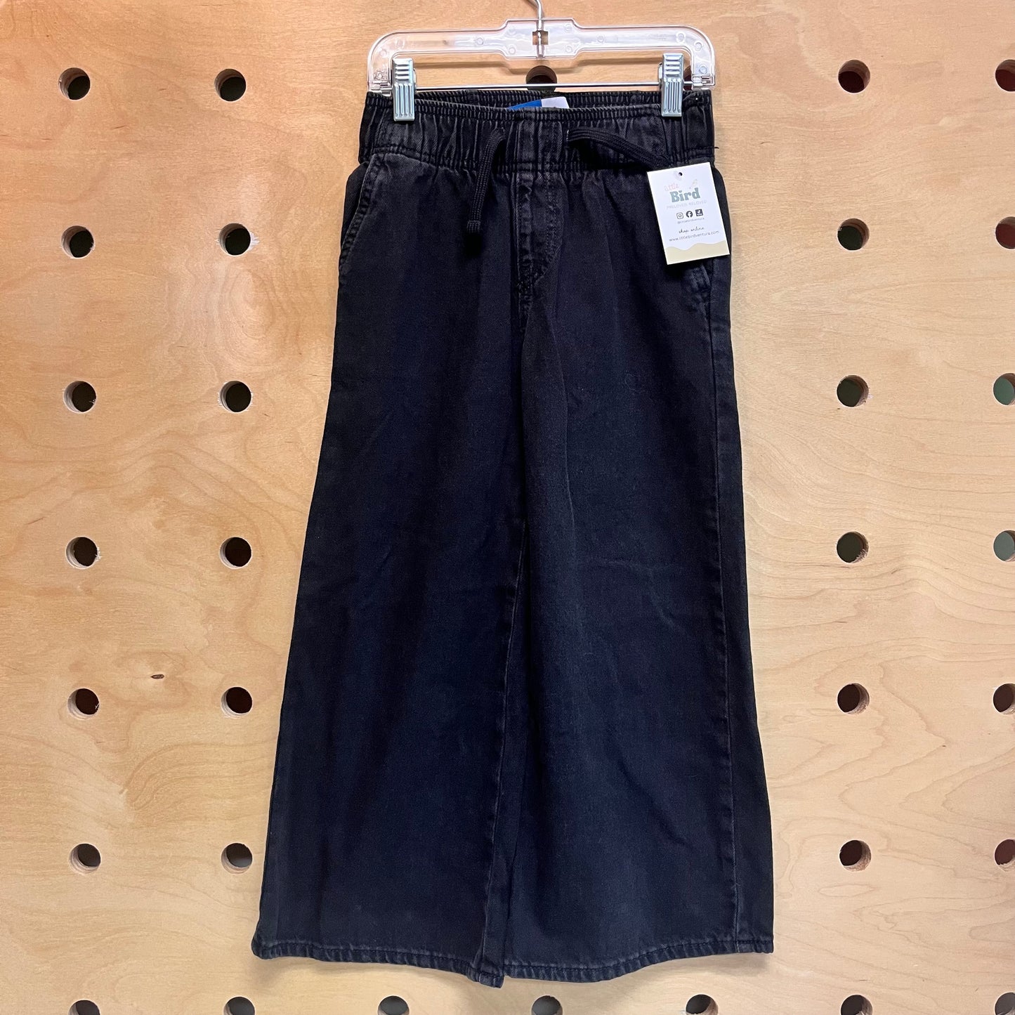 Black Wide Leg Baggy Denim