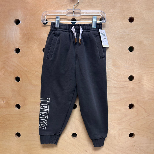 Grey Embroider Logo Joggers