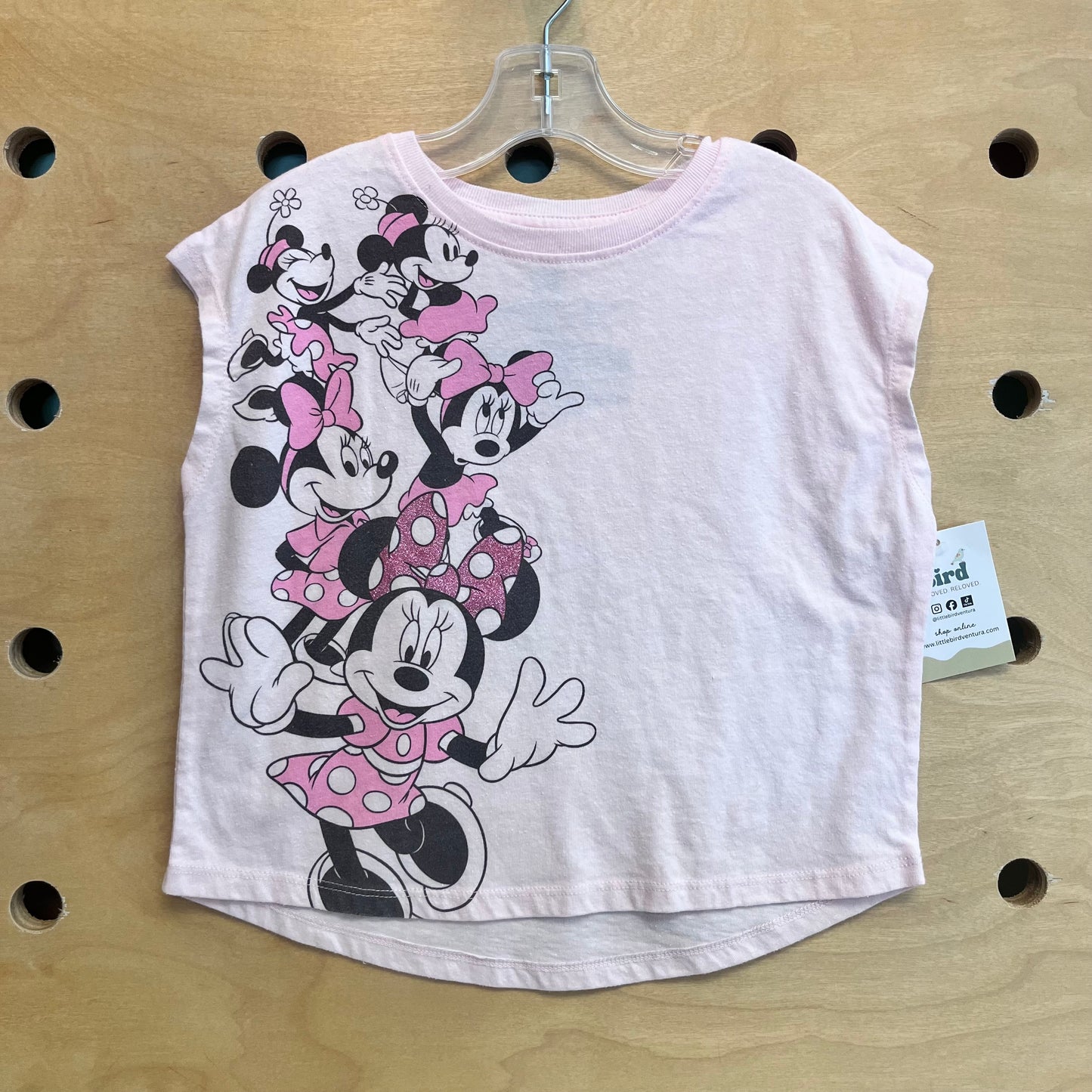 Pink Sparkle Minnie Boxy Tank