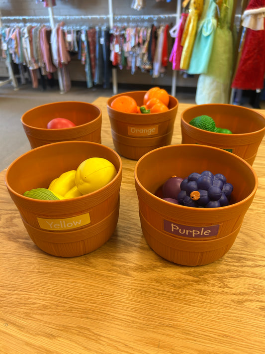Farmer's Market Color Sorting Baskets