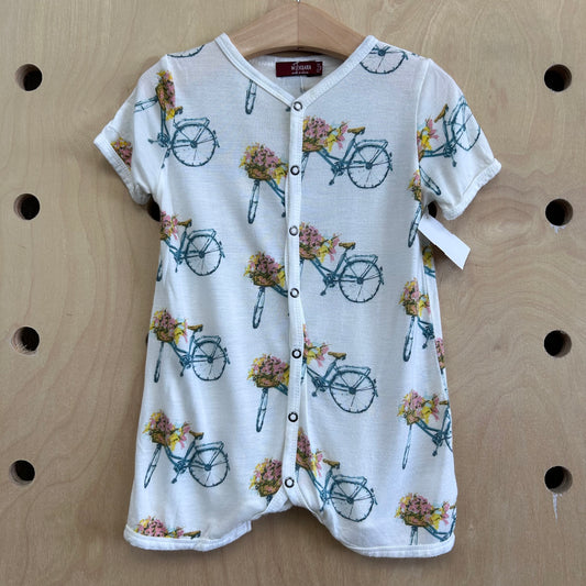 Bicycle Floral Bamboo Romper