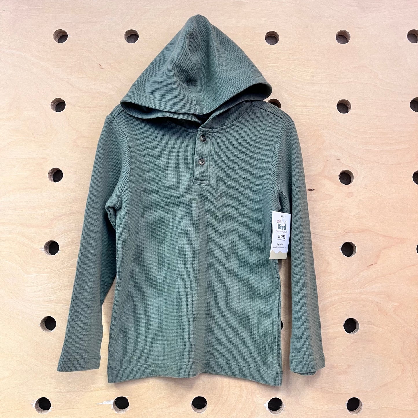 Green Waffle Hoodie Tee