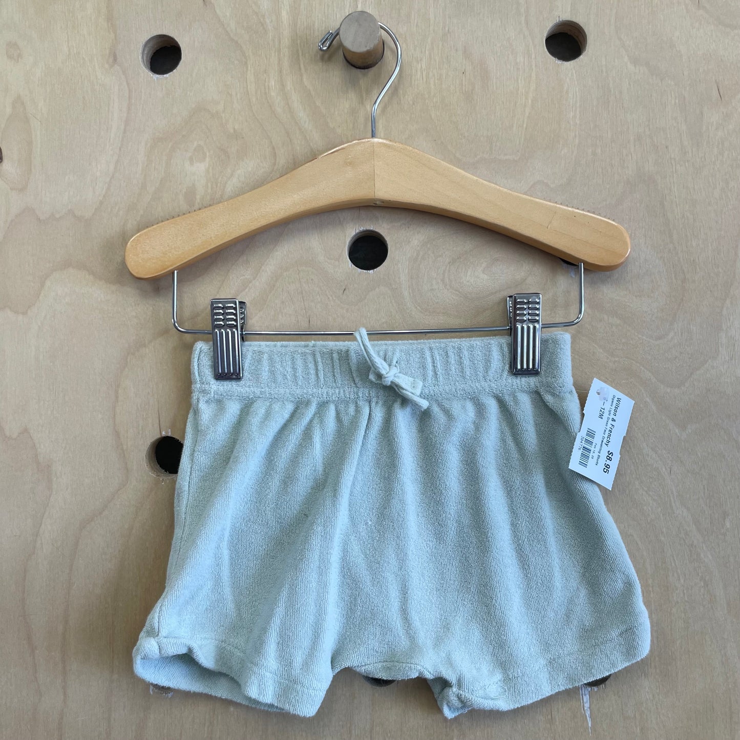 Organic Green Terry Shorts