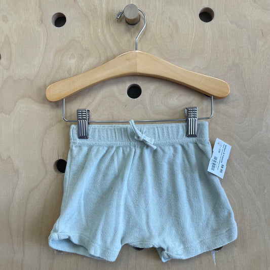 Organic Green Terry Shorts
