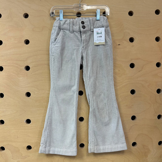 Grey Cord Flare Pants