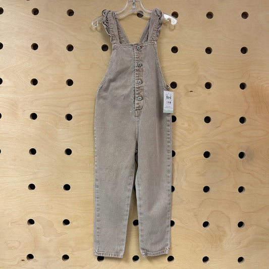 Tan Denim Overalls