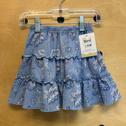 Blue/Pink Floral Skirt