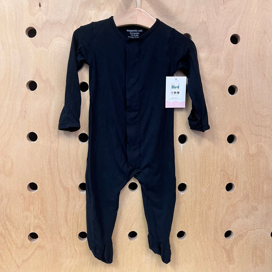 Black Modal Magnetic Romper